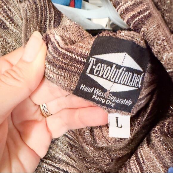 New Gold Klimt Bellydance Garter Pants Knit L & Matching Ruffle Scarf - Picture 3 of 4